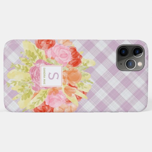 Lente Pasen Pastel Roze Gingham Controleer patroon Case-Mate iPhone Case (Achterkant (horizontaal))