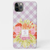 Lente Pasen Pastel Roze Gingham Controleer patroon Case-Mate iPhone Case (Achterkant)