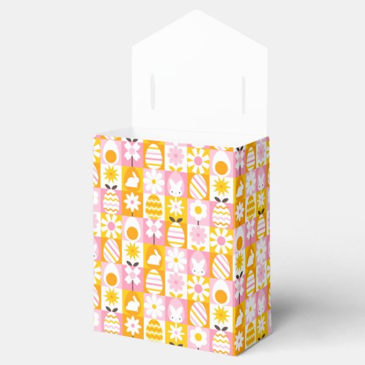 Lente Pasen Patchwork Bedankdoosjes (Geopend)