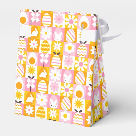Lente Pasen Patchwork Bedankdoosjes (Achterkant)