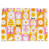 Lente Pasen Patchwork Groot Cadeauzakje (Achterkant)