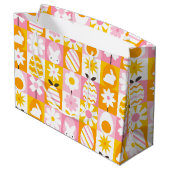 Lente Pasen Patchwork Groot Cadeauzakje (Achterkant Gekanteld)