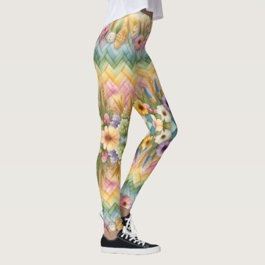 Lente Pasen Vreugde Leggings (Rechts)