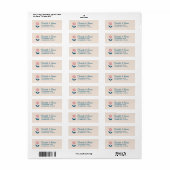 Lente Pastel Bloemblaadjes Etiket (Full Sheet)