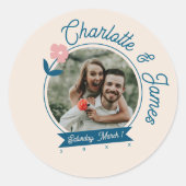 Lente Pastel Bloemblaadjes Sticker (Voorkant)