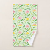 Lente Pastel Bloemmotief Bad Handdoek (Handdoek)
