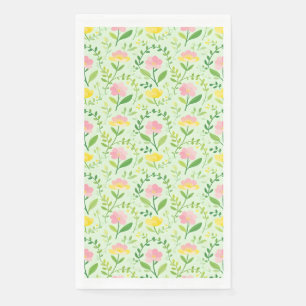 Lente Pastel Bloemmotief Servet
