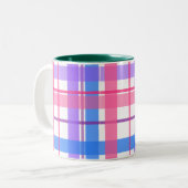 Lente Pastel Geruite Mok (Voorkant links)