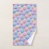 Lente Pastel Hydrangea's en Diamanten Handdoeken S (Handdoek)