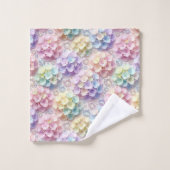 Lente Pastel Hydrangea's en Diamanten Handdoeken S (Wasdoekje)