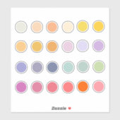 Lente Pastel Kleurenpalet Bullet Journal Sticker (Vel)