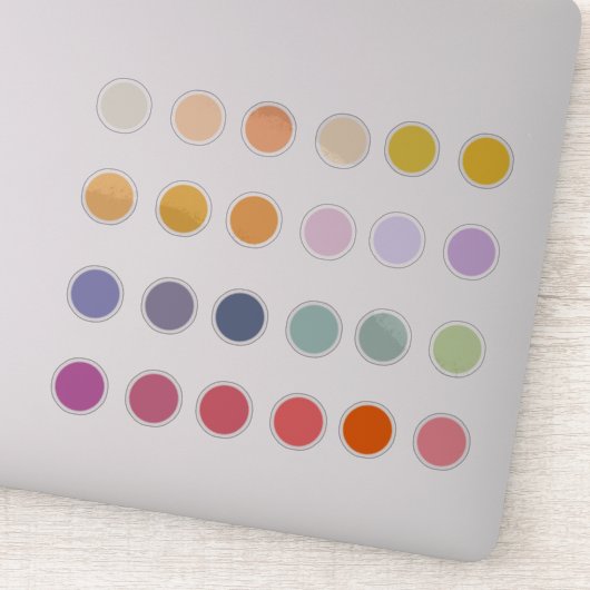 Lente Pastel Kleurenpalet Bullet Journal Sticker (Detail)