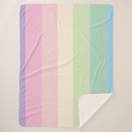 Lente pastel kleurenpalet  sherpa deken