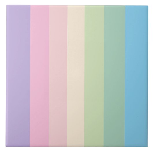 Lente pastel kleurenpalet tegeltje (Voorkant)