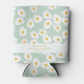 Lente Pastel Salie Daisies Aangepaste Bruidsdouche Blikjeskoeler (Voorkant)