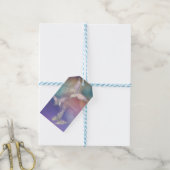 Lente Pastel Vlinders Chic Verjaardagsfeest Cadeaulabel (Met Touw)