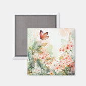 Lente, pastel waterverven, AI-gegenereerd, Magneet (Voorkant / Achterkant)