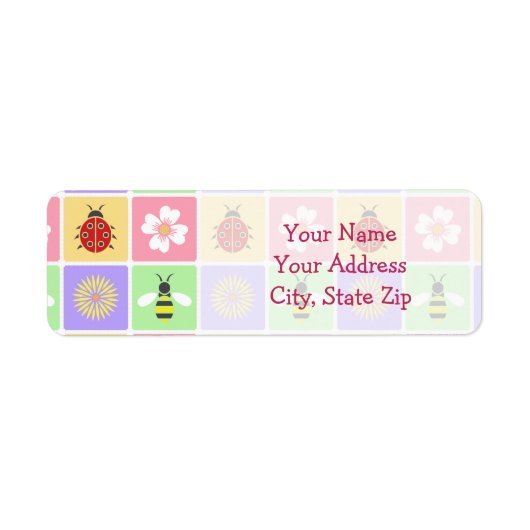 Lente Patches Retouradres Label (Voorkant)