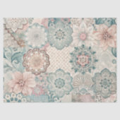 Lente Patchwork Naadloos Tissuepapier (Voorkant)