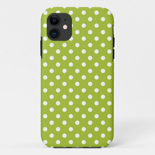 Lente patroon met witte stippen Case-Mate iPhone case (Achterkant)