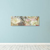 Lente Peacocks Onder Bloesem Boom Canvas Afdruk (Insitu (Houten vloer))