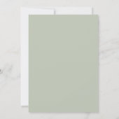 Lente Perzik Bloem | Gebogen Foto Afstuderen Aankondiging (Achterkant)