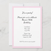 Lente Petunia's in Roze Persoonlijke Feest Kaart (Achterkant)