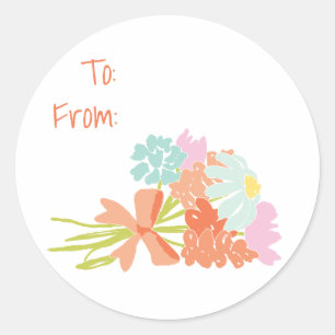 Lente picknick boeket cadeau Labels