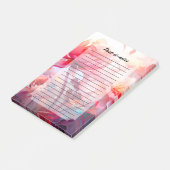 Lente Pioen Bloesem Tuin Waterverf Post-it® Notes (Schuin)
