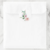 Lente pioenroos Klassieke Ronde Sticker (Tas)