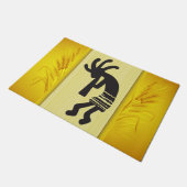 Lente Plantende Kokopelli deurmat (Schuin)