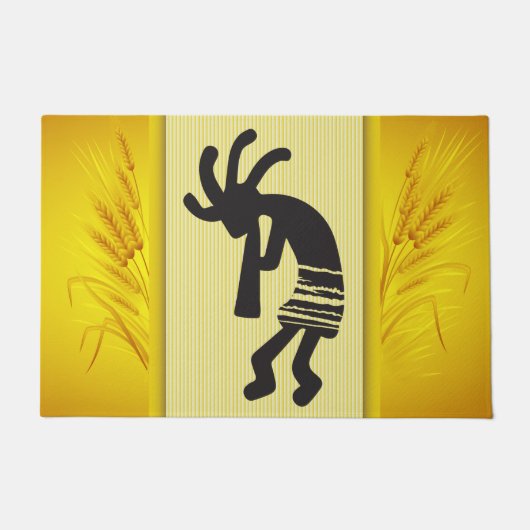 Lente Plantende Kokopelli deurmat (Voorkant)