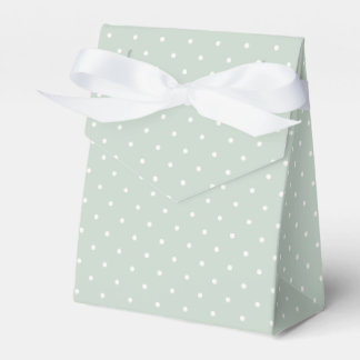 Lente Polka Stippen Micro | Gedempte Salie Bedankdoosjes