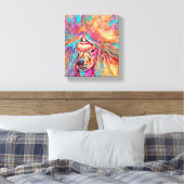 Lente Poodle Canvas Afdruk (Insitu (Slaapkamer))
