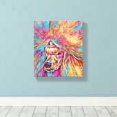 Lente Poodle Canvas Afdruk (Insitu (Houten vloer))
