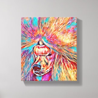 Lente Poodle Canvas Afdruk