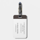 Lente - poolvos bagagelabel (Achterkant verticaal)