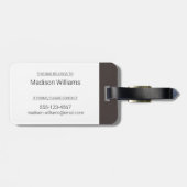 Lente - poolvos bagagelabel (Achterkant horizontaal)