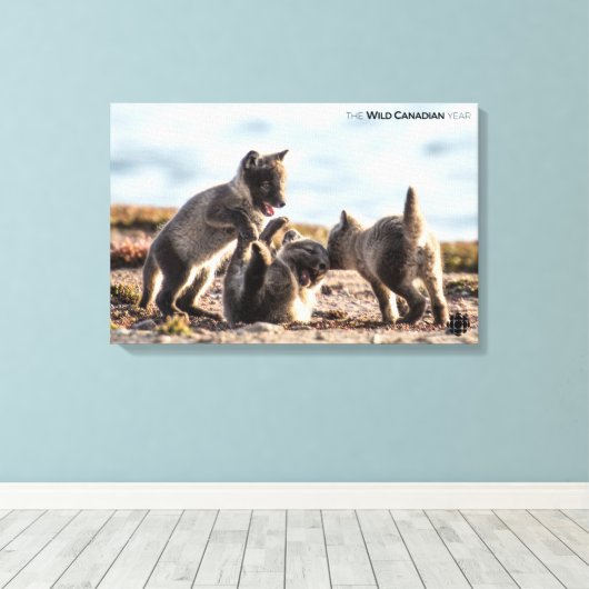 Lente - poolvos canvas afdruk (Insitu (Houten vloer))