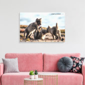 Lente - poolvos canvas afdruk (Insitu (Woonkamer))