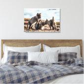 Lente - poolvos canvas afdruk (Insitu (Slaapkamer))