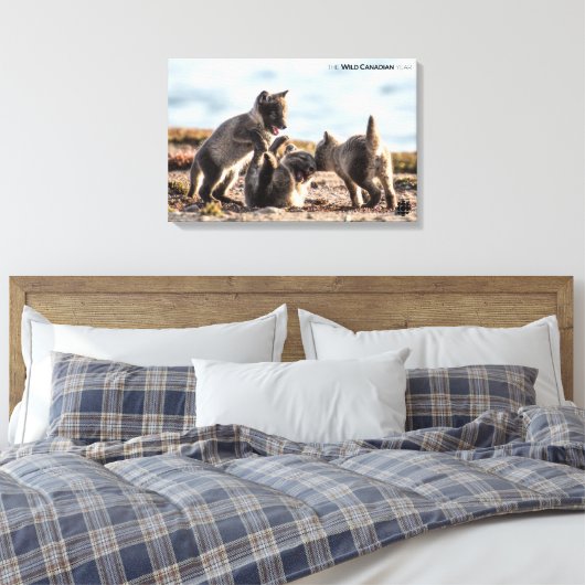 Lente - poolvos canvas afdruk (Insitu (Slaapkamer))