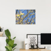 Lente - Poster / Print met appelbloesems (Thuiskantoor)