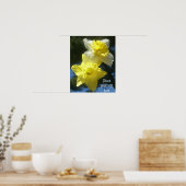 Lente prachtige daffodils aanpasbaar poster (Keuken)