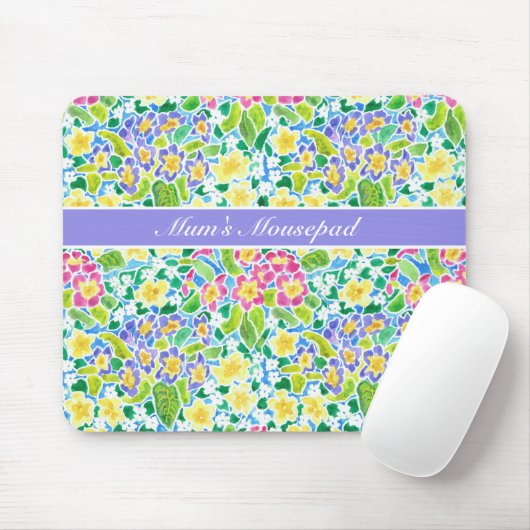 ,  lente-primroses Mousepad Muismat (Met muis)