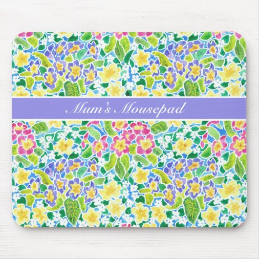 ,  lente-primroses Mousepad Muismat (Voorkant)