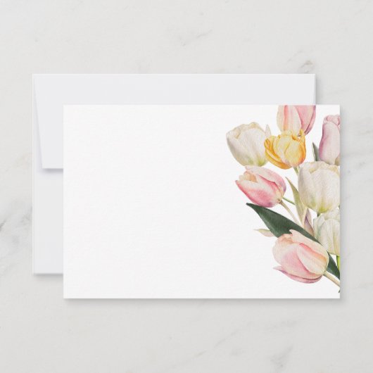 Lente QR-code RSVP Kaartje (Achterkant)