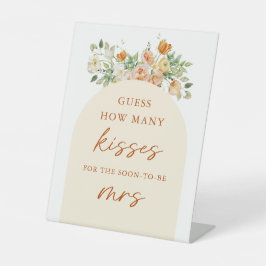 Lente raad hoeveel kisses Vrijgezellenfeest game Reclamebord Met Voetstuk