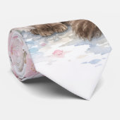 Lente Ragdoll Kat Waterverf Stropdas (Opgerold)