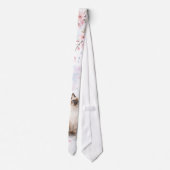 Lente Ragdoll Kat Waterverf Stropdas (Achterkant)